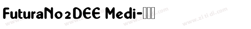FuturaNo2DEE Medi字体转换